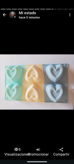 Molde Corazón grande fantasia 