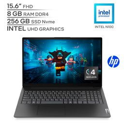 LENOVO V15 G6 ITN / INTEL N100 11Va Generación / RAM 8 GB DDR4 / SSD 256 GB Nvme / 15.6" FHD 1080P / WINDOWS 11