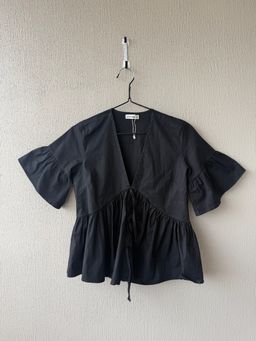 Blusa Peplum Negra - Albertina
