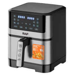 RAF 10Litres Digital Air Fryer, Stainless Steel, Non-stick Touch Screen