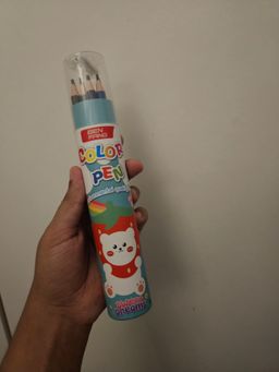 Colour pencil tube 12pc - turquoise tube