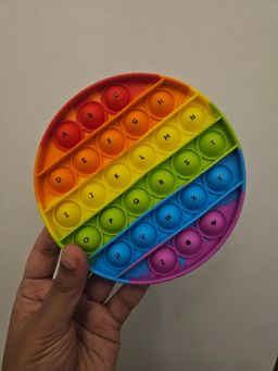 Alphabet fidget popper