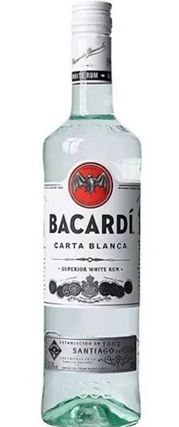 BACARDI WHITE RUM 1LT*PC/EMB:6