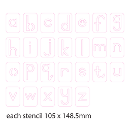 Alphabet Stencils - 26pcs