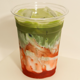 Iced Strawberry Matcha Latte
