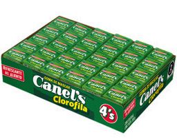 CHICLE CANELS CELOFAN CLOROFILA 4'S DISP C/60 PZS