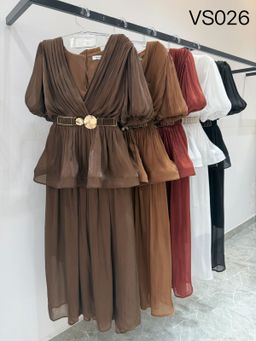 VESTIDO BUBBLE PEPLUM 