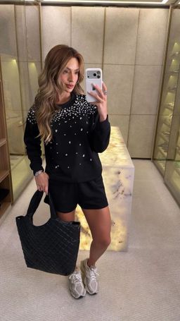 Conjunto Moletón de Pedreria con Short BR