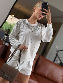 Conjunto Moletón de Pedreria con Short BR