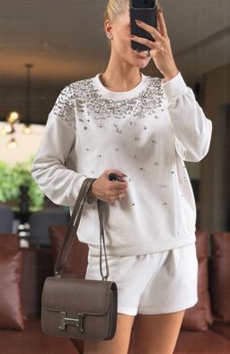 Conjunto Moletón de Pedreria con Short BR