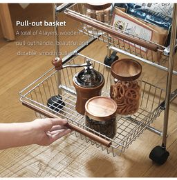 10500074 - STORAGE CART WITH WOODEN TOP