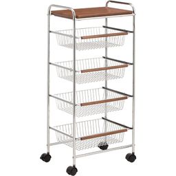 10500074 - STORAGE CART WITH WOODEN TOP