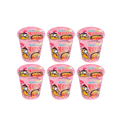 SAMYANG Cream Carbonara Hot Chicken Ramen Cup 70g x 6