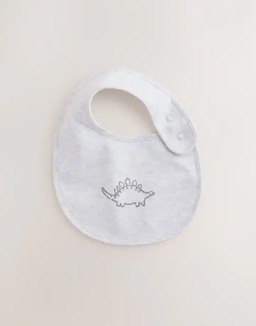 Grey Dinosaur Baby Bibs 3 Pack | Next