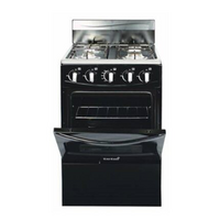 Style 50X50 Full Gas Cooker – Black