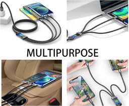 Cable Carga Rápida 3 en 1 - 100W