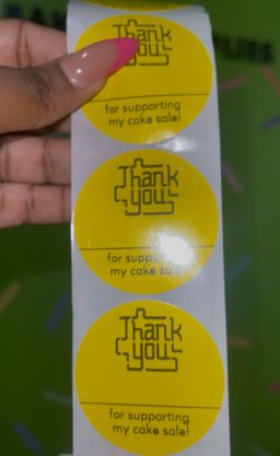 Cake Sale Stickers