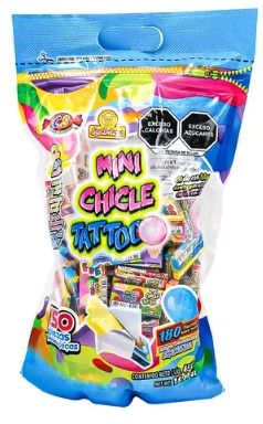 MINI CHICLE TATTOO DELICIAS BSA C/150 PZS