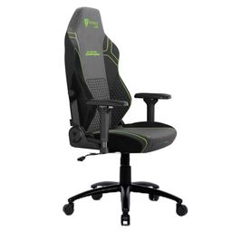 Cadeira Gamer Secretlab Lamborghini Deluxe Verde Selvans - Reclinável - Ergonômica e Confortável - Encosto de Cabeça Magnético e Suporte Lombar de 4 Direções - Tamanho Extra Grande (XL) - Preto/Verde