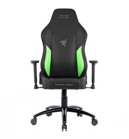 Cadeira Gamer RAZER EDITION Tarok Ultimate da Zen - Cadeira Gamer Ergonômica - Cadeira Gamer em Couro - Verde, Preta, Reclinável para PC, Computador, Escritório e Jogos - Xbox,