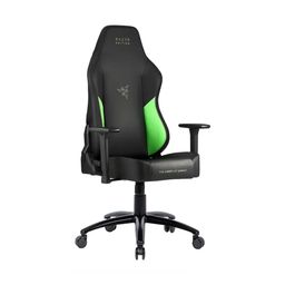 Cadeira Gamer RAZER EDITION Tarok Ultimate da Zen - Cadeira Gamer Ergonômica - Cadeira Gamer em Couro - Verde, Preta, Reclinável para PC, Computador, Escritório e Jogos - Xbox,