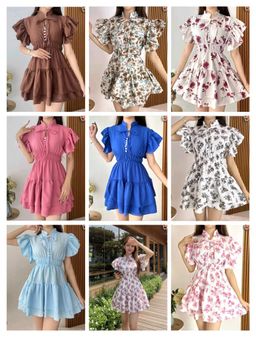 EDELINE DRESS MOTIF / DRESS WANITA KEKINIAN 