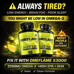 Vitaxtrong Omeflame X3000™ | 100 / 180 Softgels | Ultra-Concentrated Omega-3 Fish Oil 3000mg | EPA & DHA [VX]