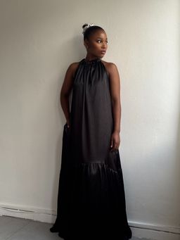 Halter backless maxi 