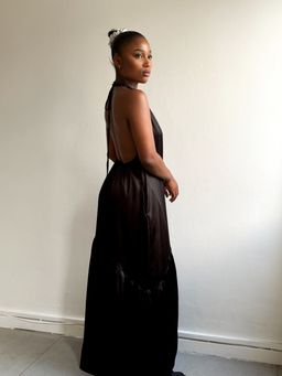 Halter backless maxi 