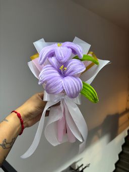 Purple lily bouquet