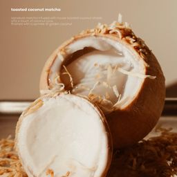 iced toasted coconut matcha