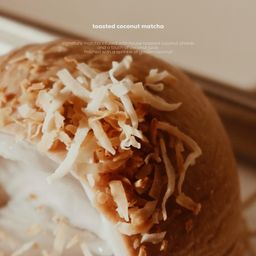 iced toasted coconut matcha