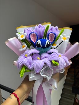 Purple stitch bouquet