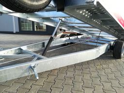 Remolque para transporte de coches Temared Carkeeper New 5820 – 3 ejes, plataforma basculante