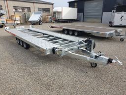 Remolque para transporte de coches Temared Carkeeper New 5820 – 3 ejes, plataforma basculante