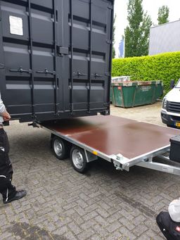 Remolque portacontenedores de 10 pies – Doble eje