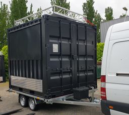 Remolque portacontenedores de 10 pies – Doble eje