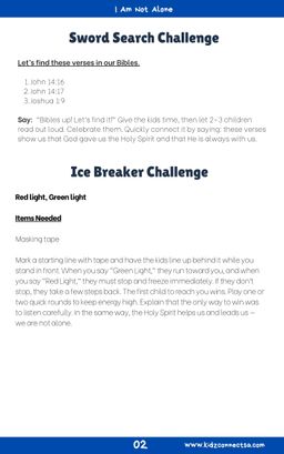 The Holy Spirit – My Helper  4 Weeks of Primary School Lessons for Children's Church