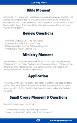 The Holy Spirit – My Helper  4 Weeks of Primary School Lessons for Children's Church