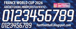 Font Vector France World Cup 2026 kit