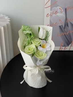 3 Stalk Soap Flower Mixed Bouquet 