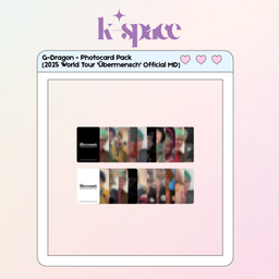 G-DRAGON - Photocard Pack [2025 World Tour 'Übermensch' Official MD]