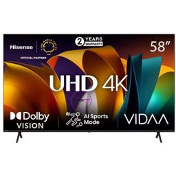 Hisense TV 58 Inch 4K Ultra HD VIDA Smart TV