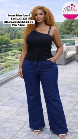 Jeans bleu et foncé