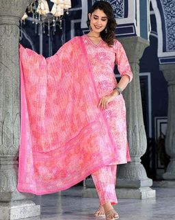 Women's Printed Kurtas Set