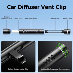 Metal Car Diffuser Air Vents Clip with Refills