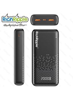 20000mAh Small Size 2FA Fast charging 2 in 2 power Bank 