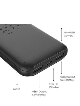 20000mAh Small Size 2FA Fast charging 2 in 2 power Bank 