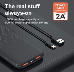 20000mAh Small Size 2FA Fast charging 2 in 2 power Bank 