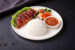Nasi Ayam Bakar Merah with Signature Sauce
